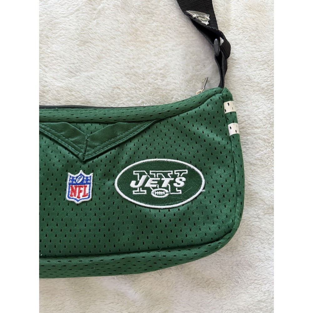 NFL New NY Jets Football jersey style purse or waist bag, green, fan gear - Picture 2 of 8